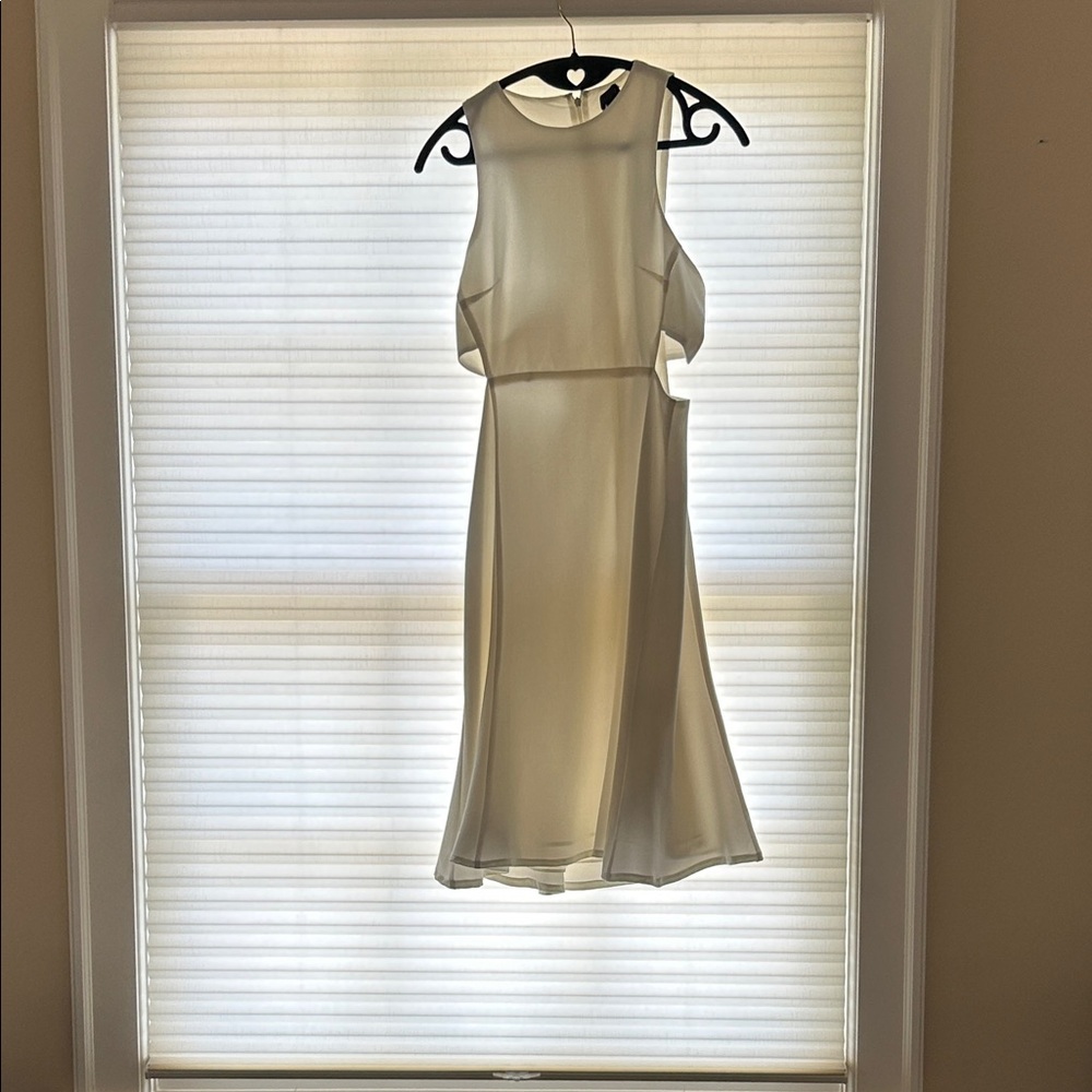 NBD Cream Backless Dress